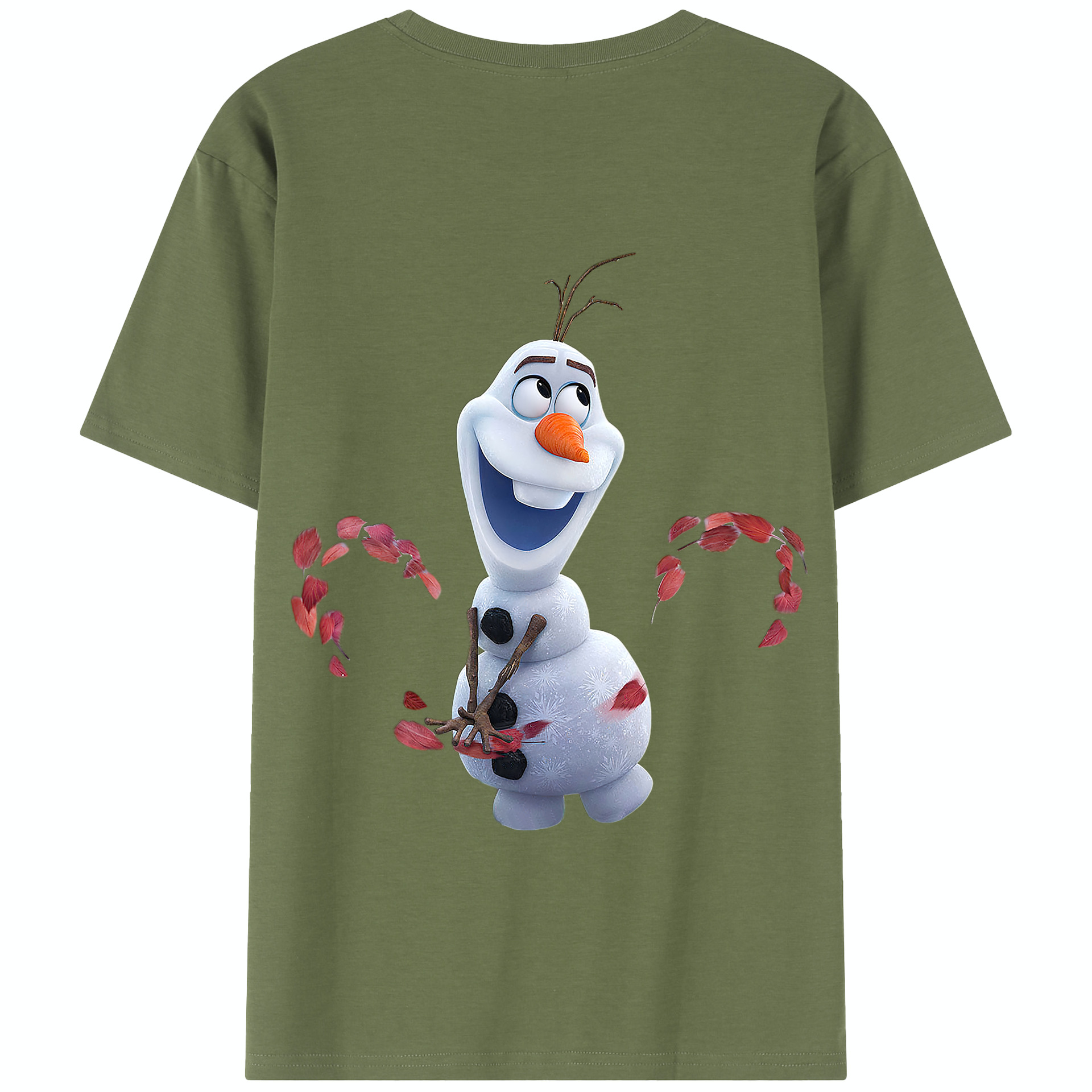 （画像用） アナと雪の女王 アンナ エルサ Frozen Anna Elsa 綿100％半袖Tシャツ（背面プリント）